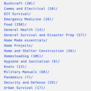 Draft: Collection of DIY and Survival PDFs