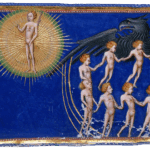 Dante and Beatrice ascending to the Heaven of Jupiter