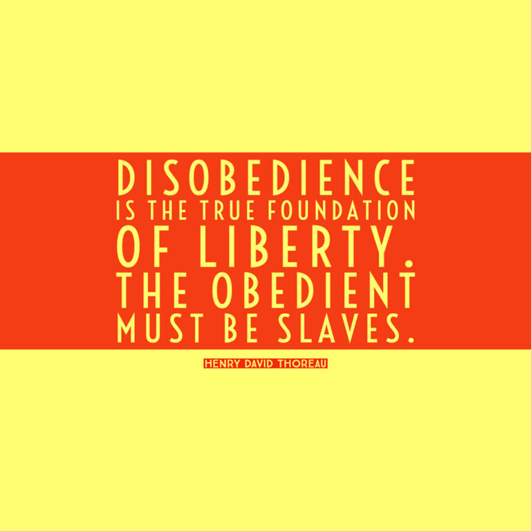 Disobedience, Thoreau