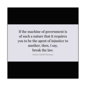 "If the machine" Poster, Henry David Thoreau