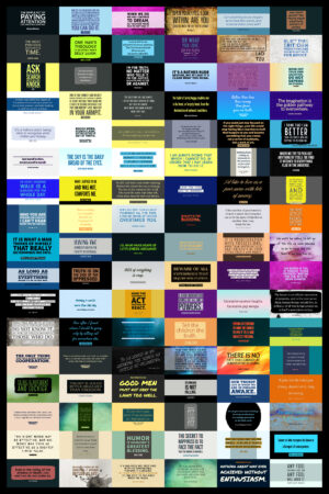 96 Wise Quotes Poster, 24 x 36
