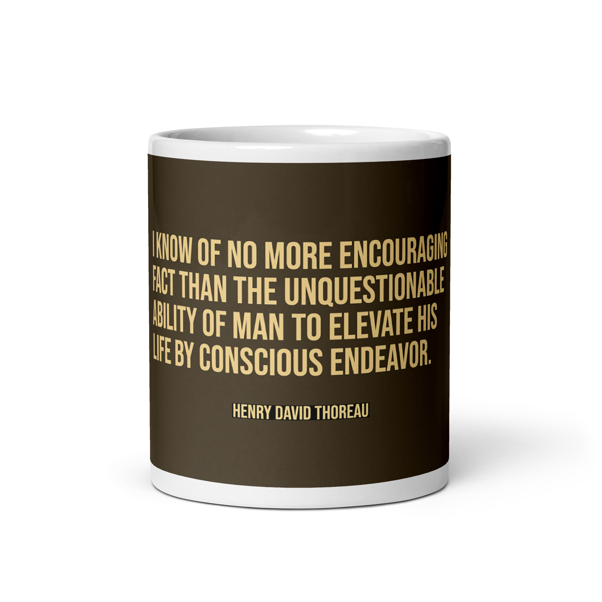 "I know of no" Mug, Henry David Thoreau