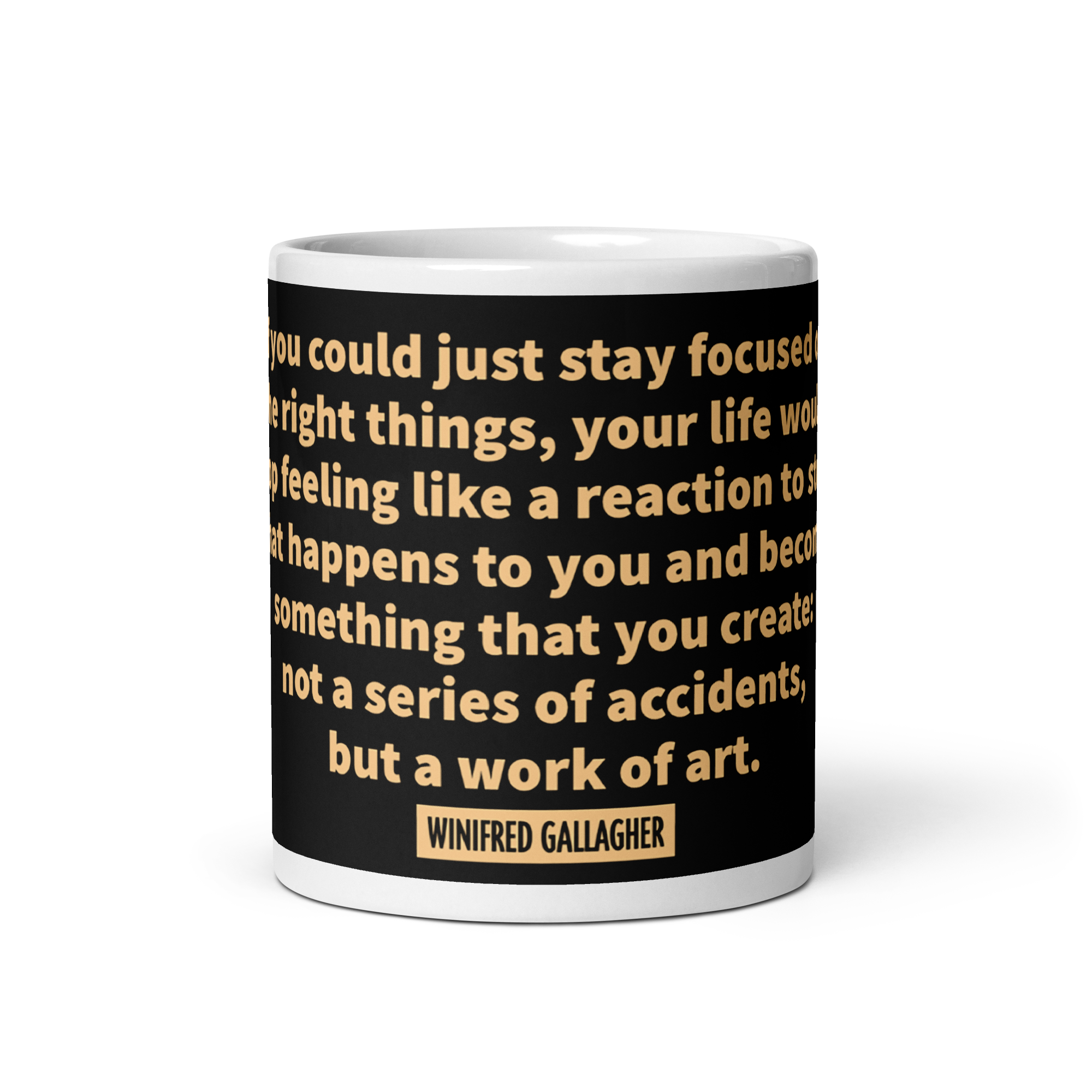 "If you could just" Mug, Winifred Gallagher