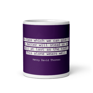 "No face" Mug, Henry David Thoreau