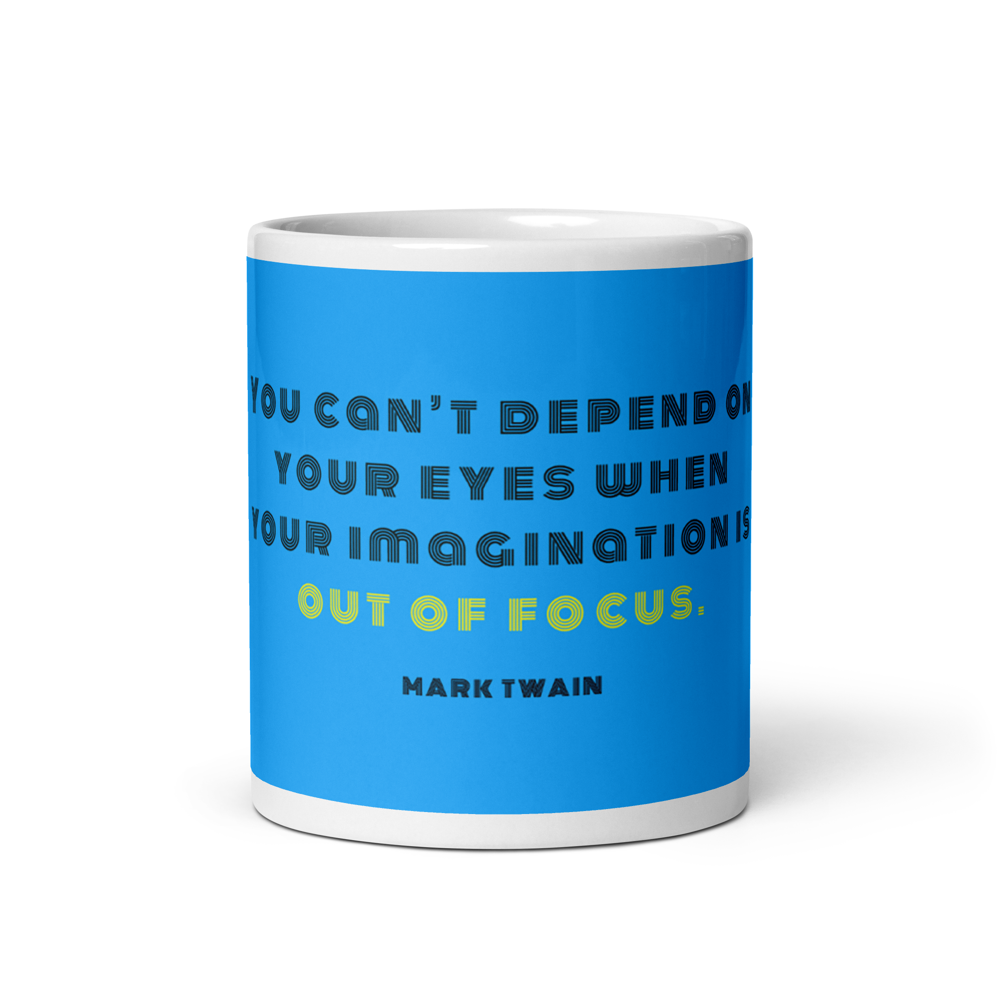 "You can't depend" Mug, Mark Twain