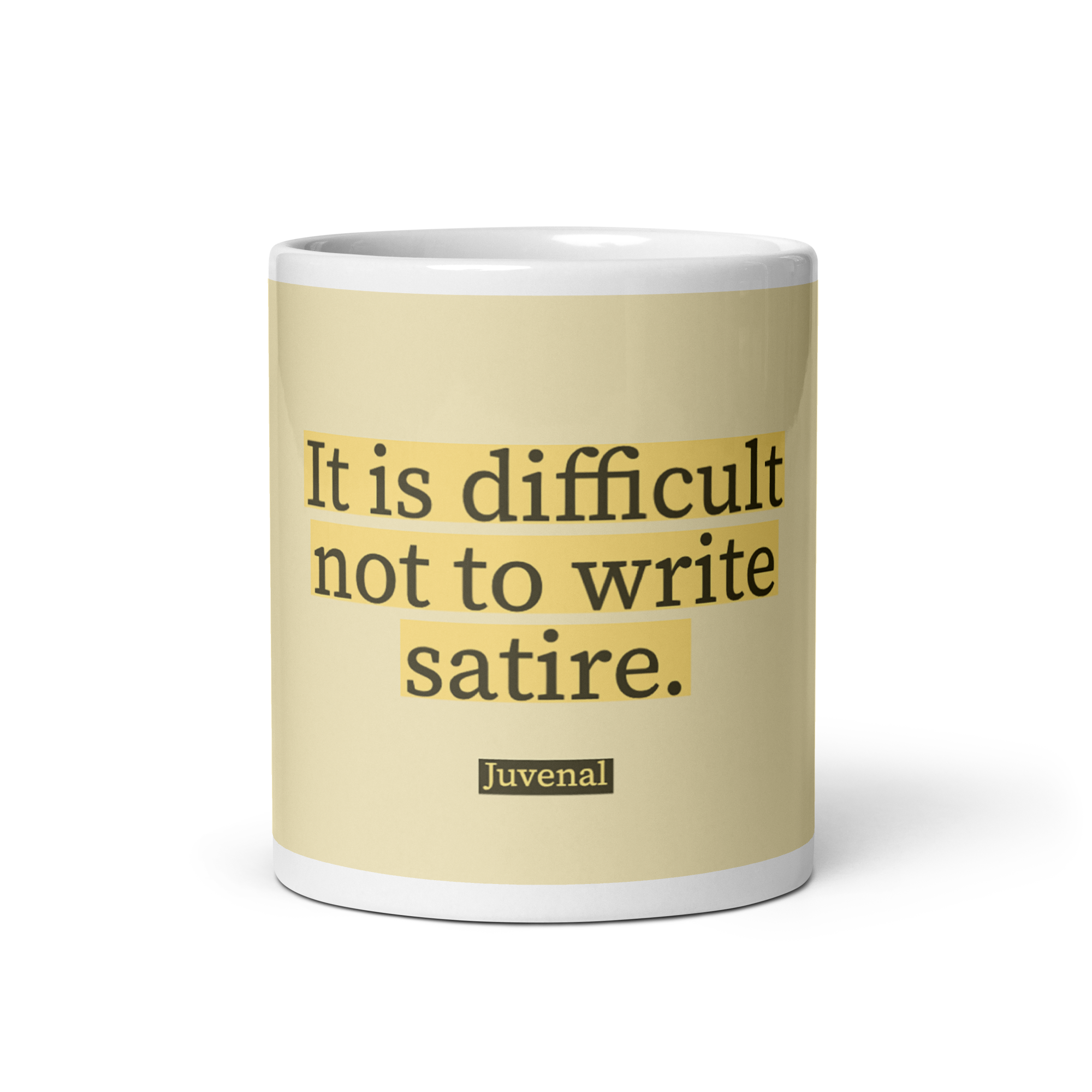 "It is difficult" Mug, Juvenal