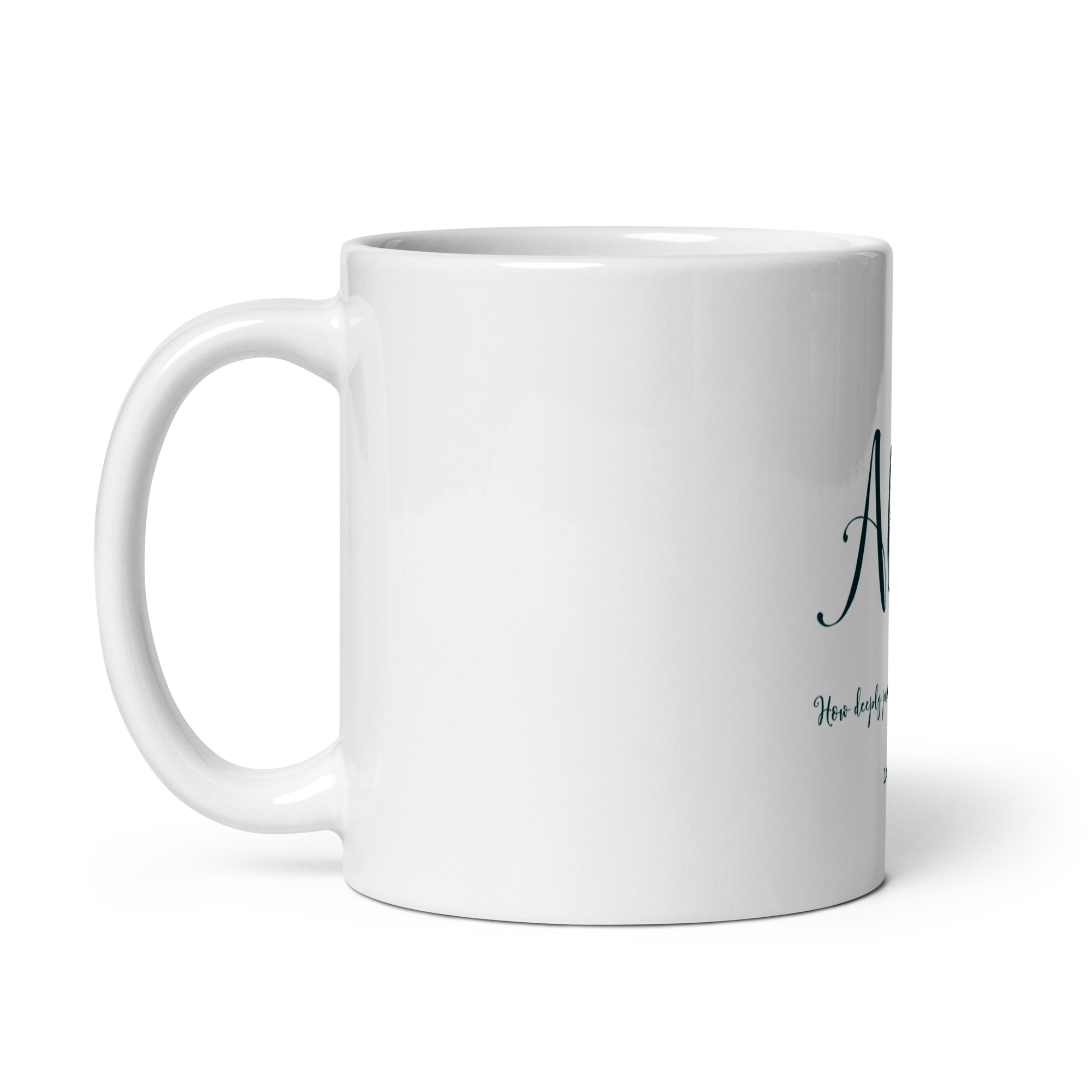 "Alas! How deeply painful" Mug, Lord Byron - Image 2