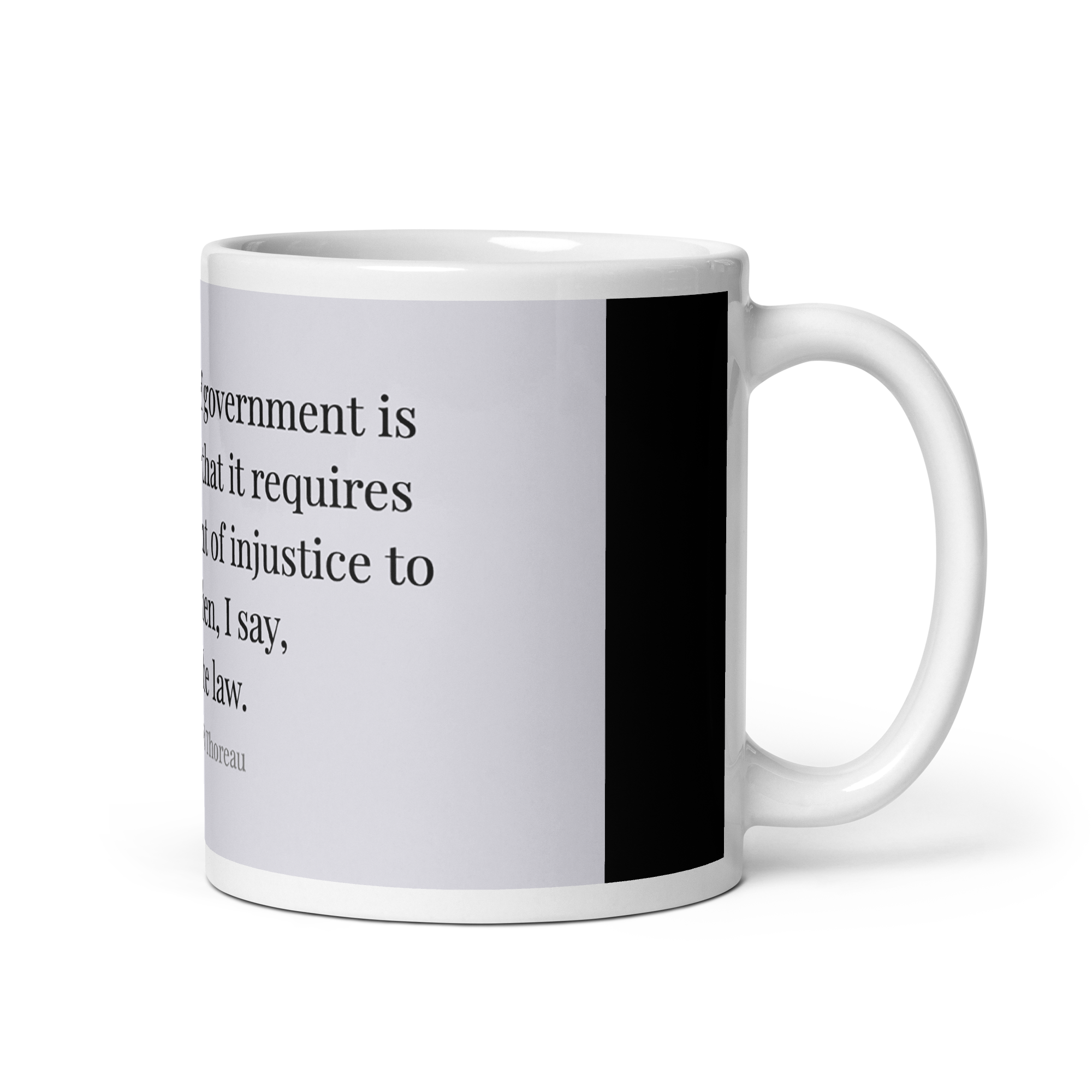 "If the machine" Mug, Henry David Thoreau - Image 2
