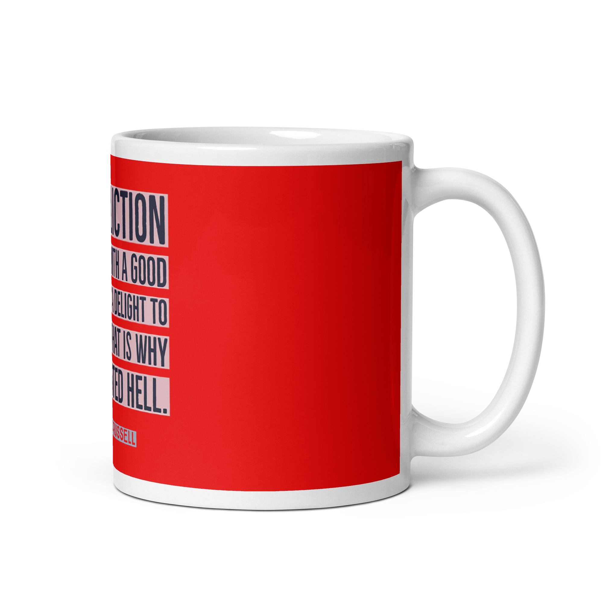 "The infliction" Mug, Bertrand Russell - Image 2
