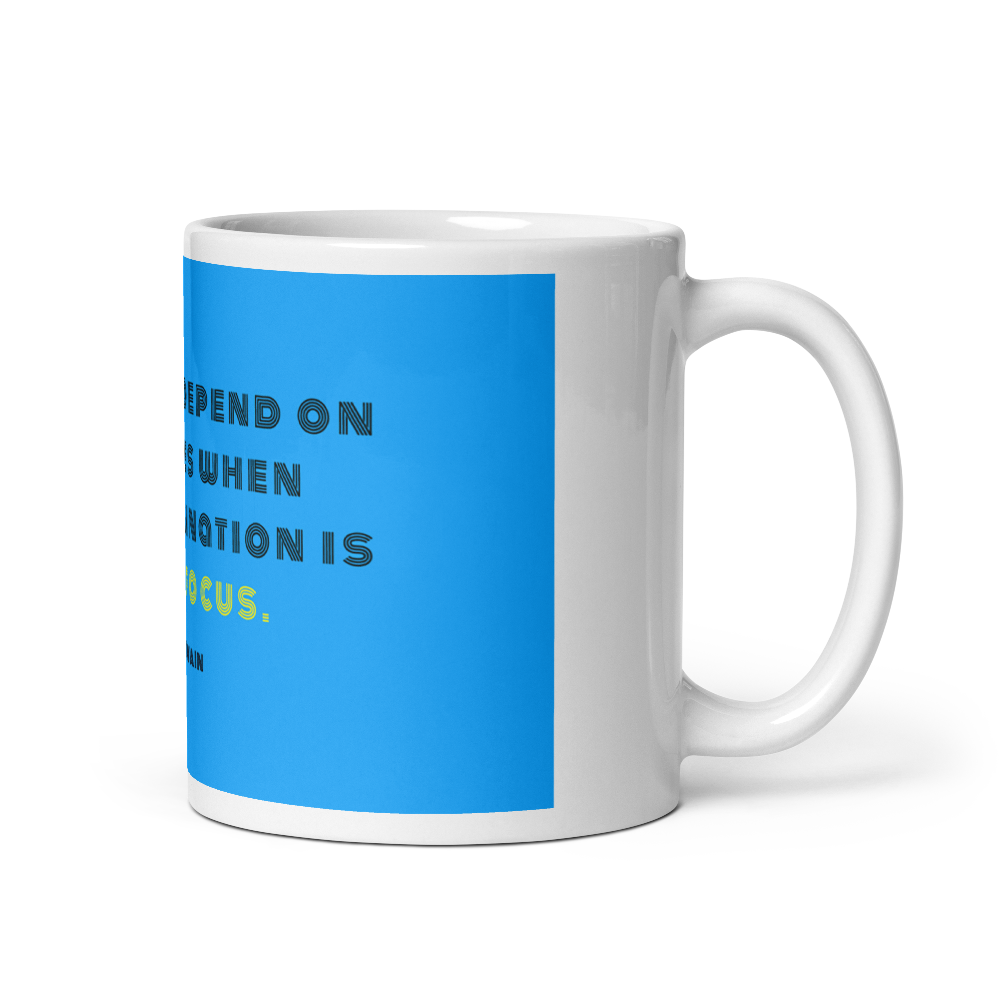 "You can't depend" Mug, Mark Twain - Image 2